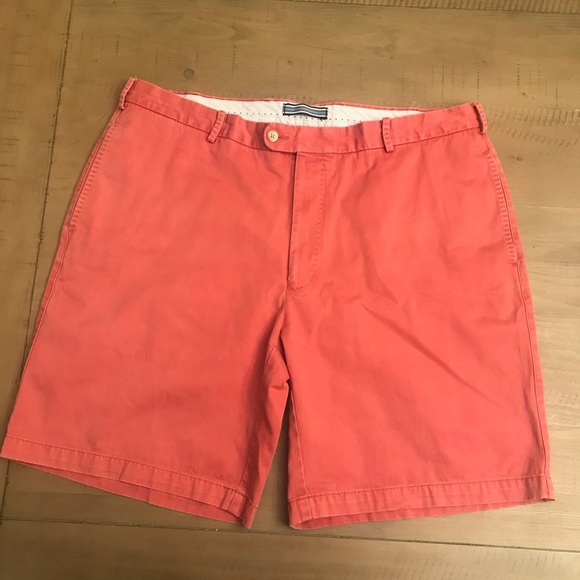Peter Millar Salmon Colored Cotton Bermuda Shorts - size 40 - Picture 1 of 12